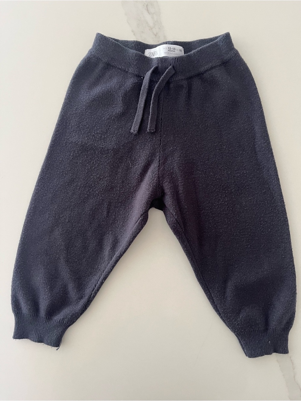 12-18M Zara Kids Navy Knit Pants
